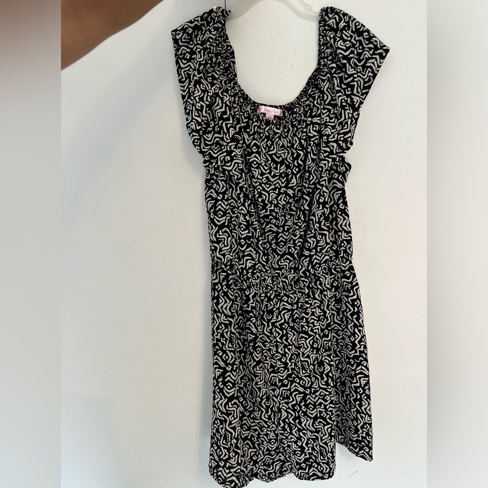 Free 2 luv Romper in black and white